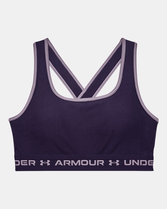 Damen Sport-BH Armour® Mid Crossback, Purple, pdpMainDesktop image number 8